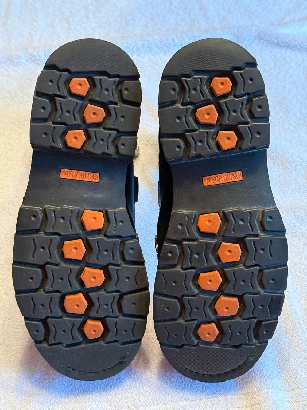 Men’s Harley Davidson Brake Light MC Boots. Leather Uppers,Twin Zippers. 11 1/2